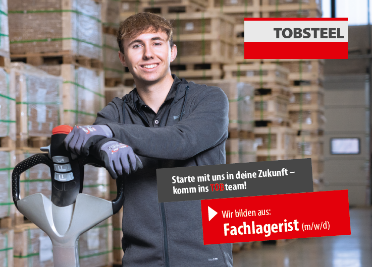 Ausbildung als Fachlagerist (m/w/d) bei der TOBSTEEL GmbH